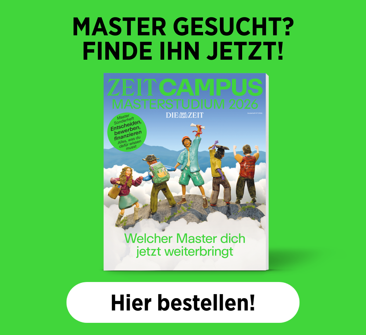 ZEIT CAMPUS Ratgeber Masterstudium 2026