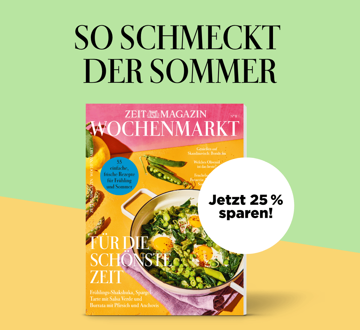 ZEITmagazin WOCHENMARKT Angebot, jetzt 25% sparen