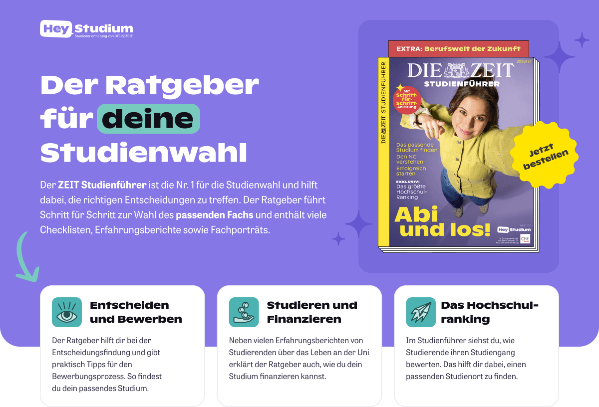 ZEIT Studienführer, Der Ratgeber für deine Studienwahl, Jetzt bestellen