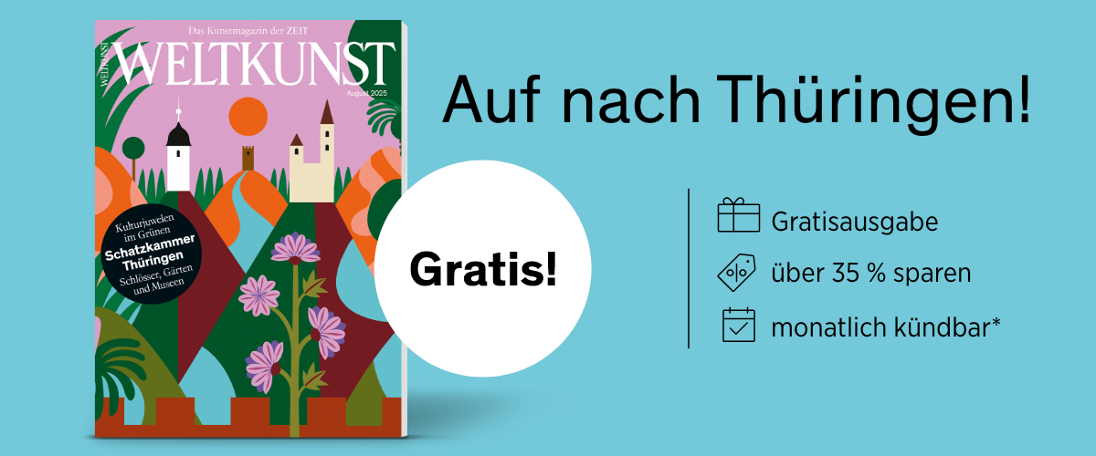 Angebot 2x ZEIT WELTKUNST mit über 35 % Ersparnis plus aktuelles Spezial Thüringen gratis, monatlich kündbar nach der Probephase