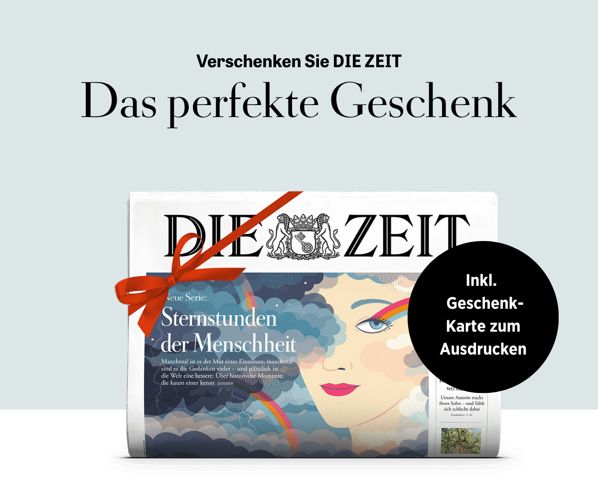 Verschenken Sie DIE ZEIT - Das perfekte Geschenk. Inklusive Geschenke-Karte zum Ausdrucken