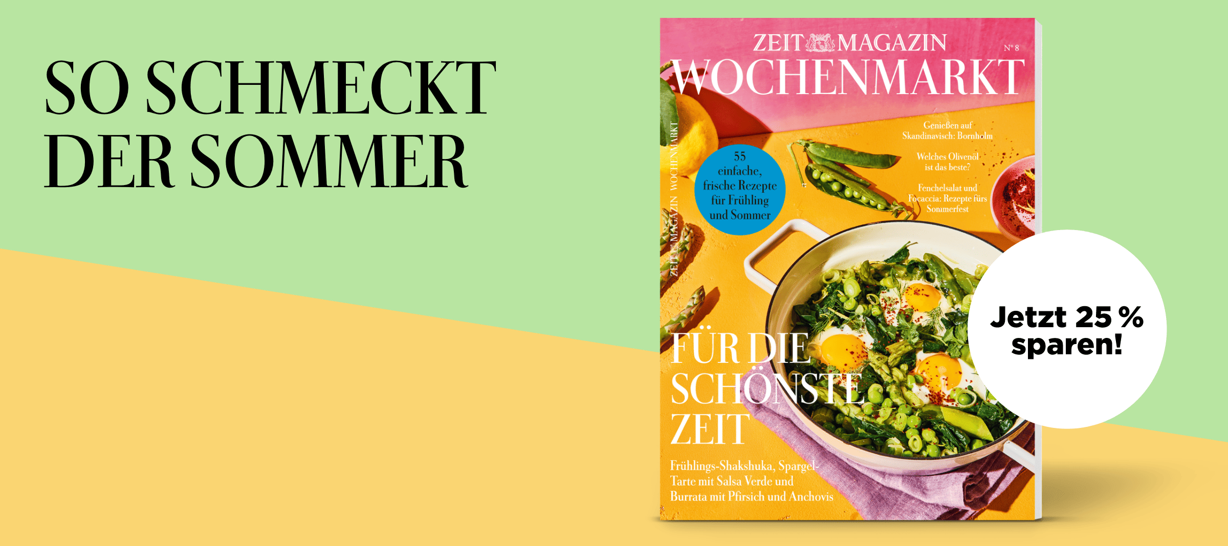 ZEITmagazin WOCHENMARKT Angebot, jetzt 25% sparen