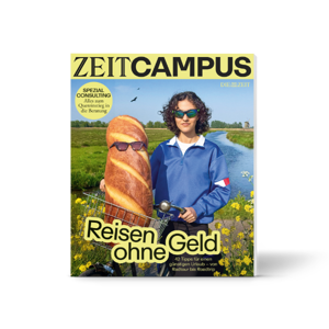 ZEIT CAMPUS Ausgabe "Reisen ohne Geld"