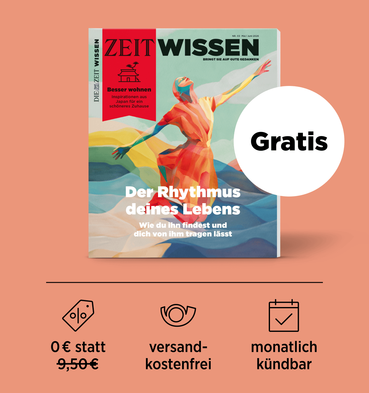 ZEIT WISSEN gratis testen, versandkostenfrei, monatlich kündbar