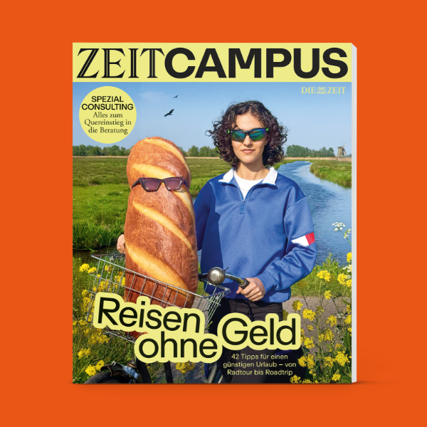 ZEIT CAMPUS Abbildung Ausgabe Reisen ohne Geld