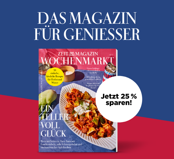 Angebot: Jetzt 25% sparen auf 2 Ausgaben des ZEITmagazins WOCHENMARKT