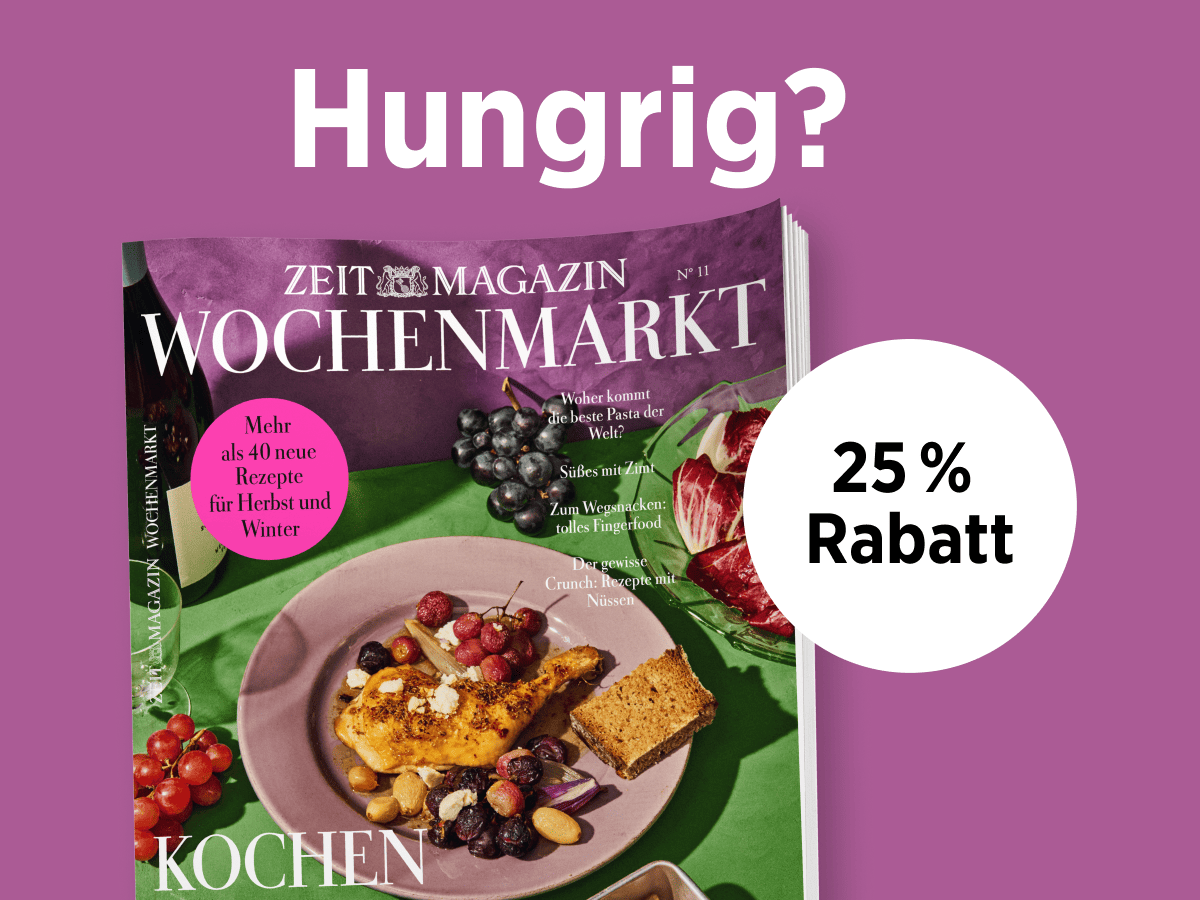 25 % Rabatt auf eine Ausgabe ZEITmagazin WOCHENMARKT