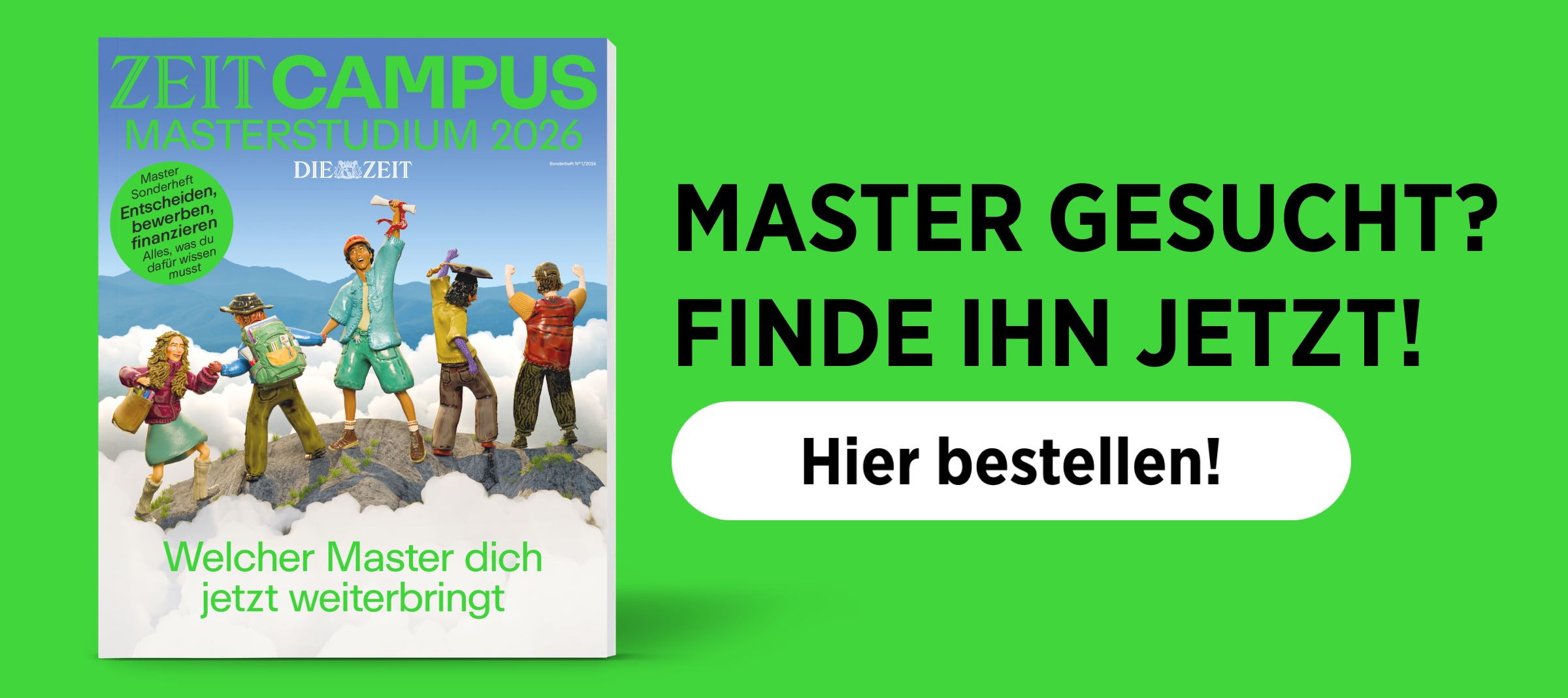 ZEIT CAMPUS Ratgeber Masterstudium 2026