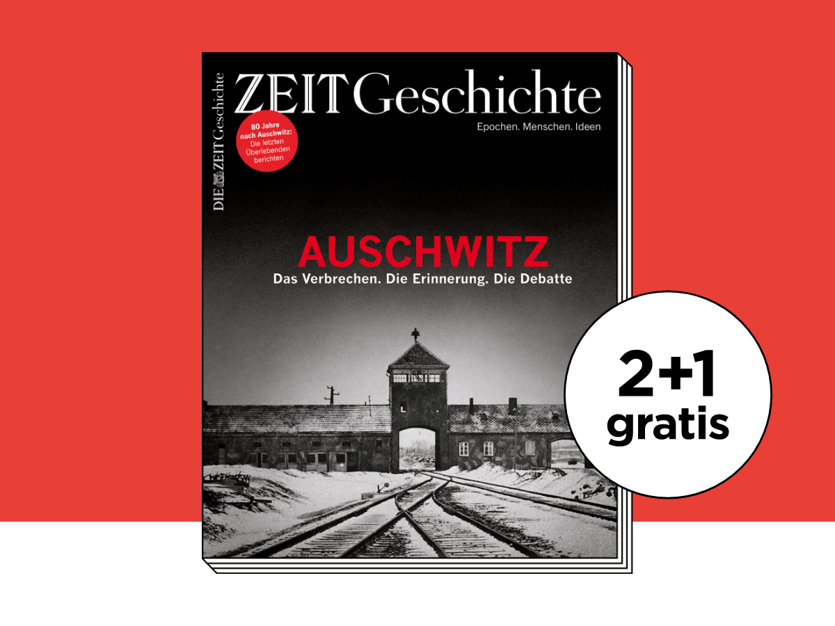 Angebot ZEIT GESCHICHTE: 2 Ausgaben für 14€ sichern und die Ausgabe zum Thema "Ausschwitz" gratis dazu erhalten