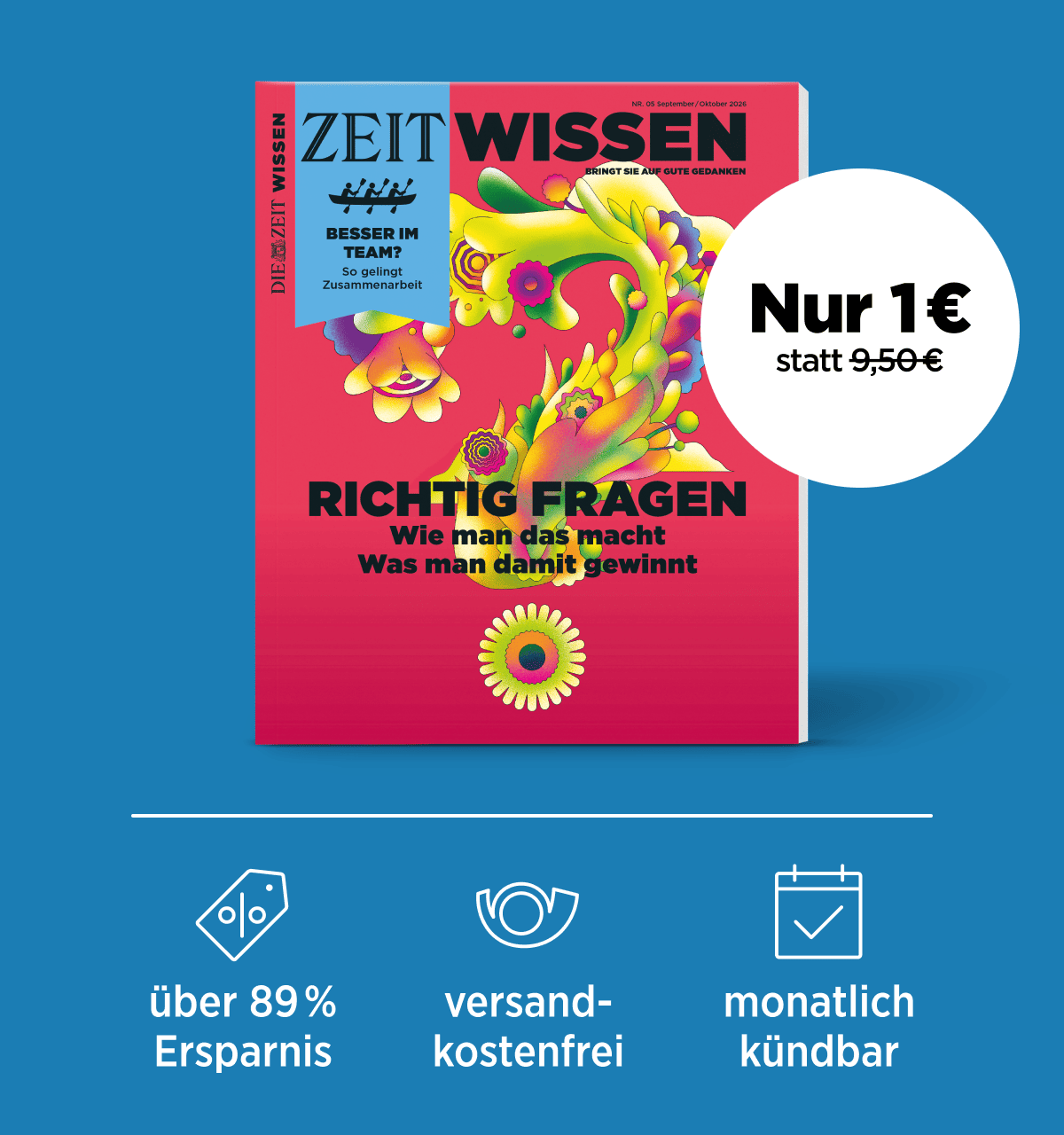 ZEIT WISSEN für nur 1€ sichern