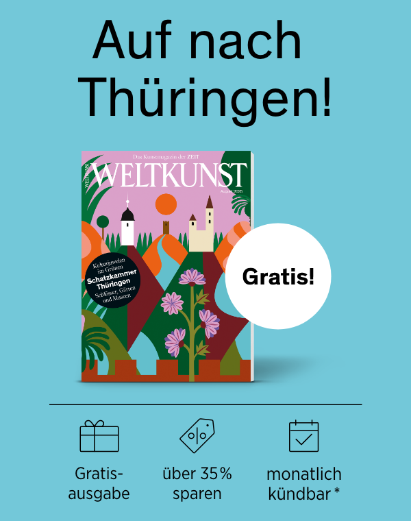 Angebot 2x ZEIT WELTKUNST mit über 35 % Ersparnis plus aktuelles Spezial Thüringen gratis, monatlich kündbar nach der Probephase