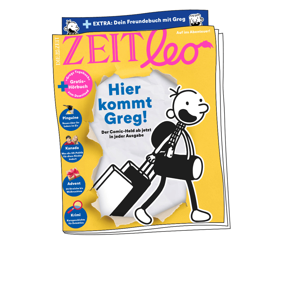 ZEIT LEO Ausgaben "Hier kommt Greg"